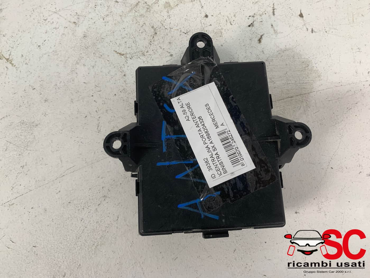 CENTRALINA PORTA SX GUIDA MERCEDES Classe A W169 3&deg; Serie A1698204326 (04>08)