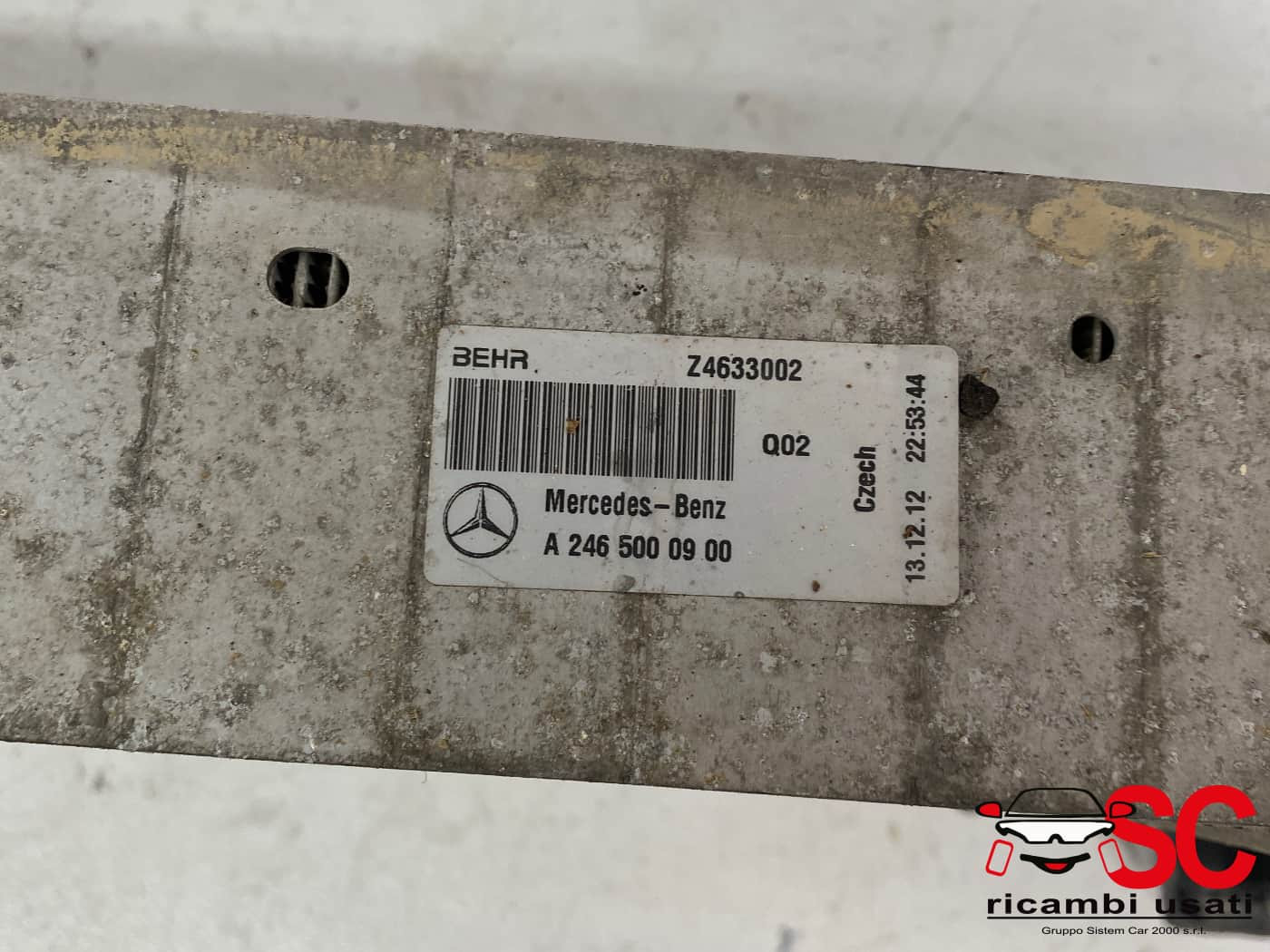 A2465000900 INTERCOOLER MERCEDES Classe A Serie (W176) diesel