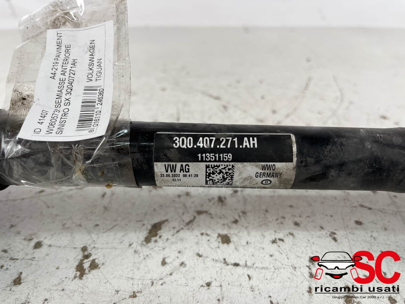SEMIASSE ANTERIORE SINISTRO VOLKSWAGEN Tiguan Restyling Serie 3Q0407271AH (20>)