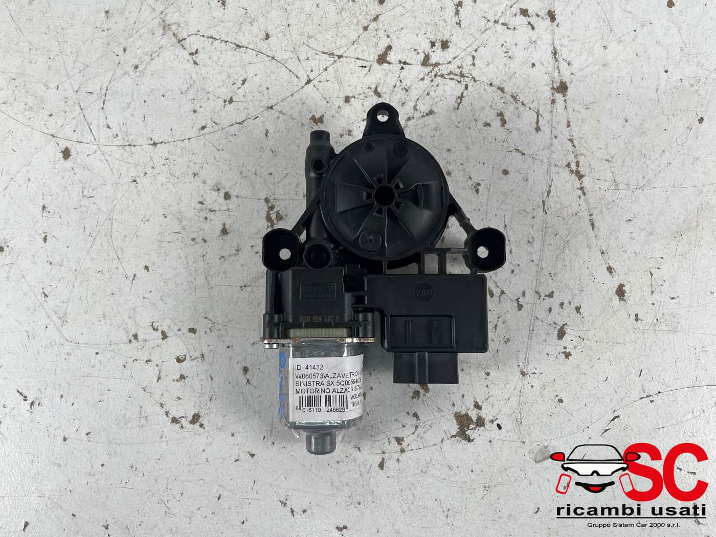 MECCANISMO ALZAVETRO POST. SX VOLKSWAGEN Tiguan Restyling Serie 5Q0959407E (20>)