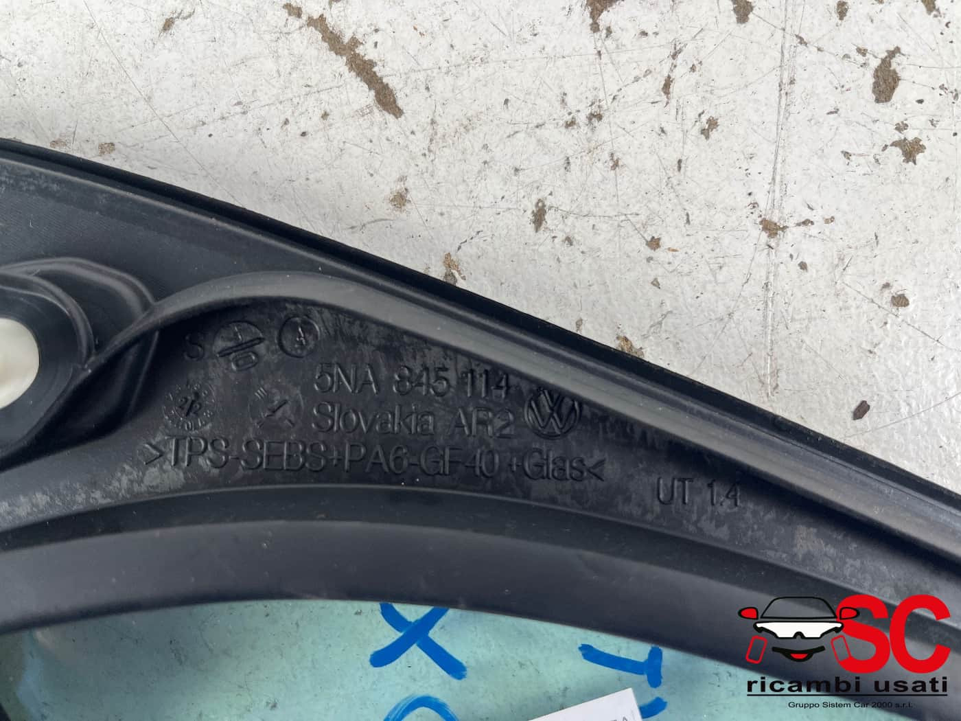 VETRO FISSO LATERALE DESTRO VOLKSWAGEN Tiguan Restyling Serie 5NA845114 (20>)