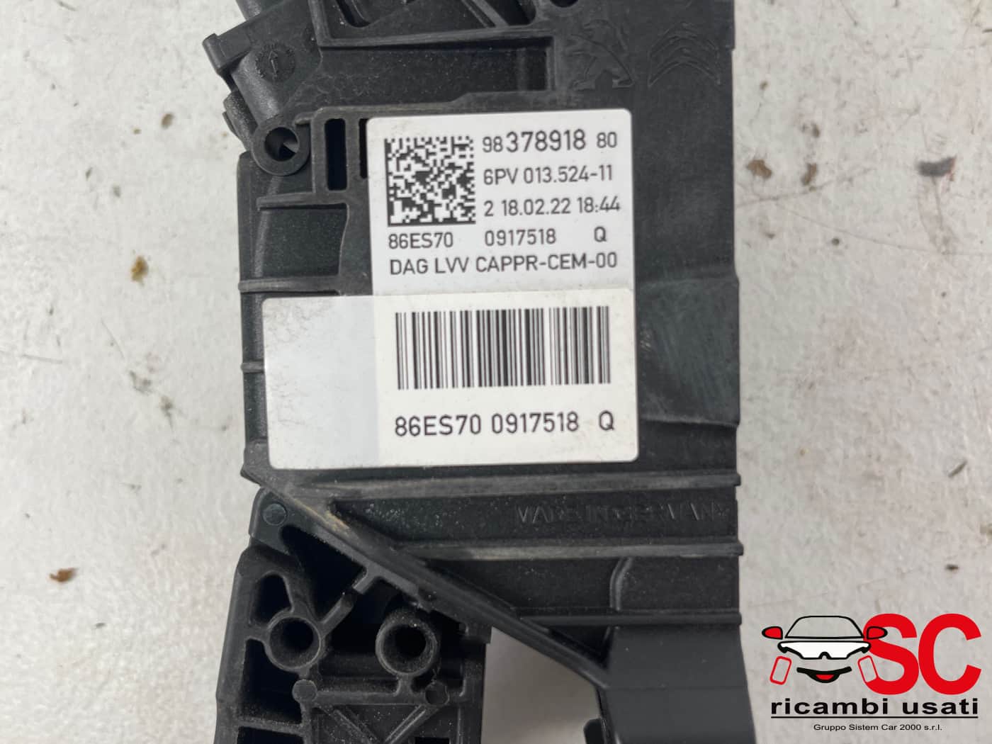 Pedale Acceleratore Opel Corsa F 1.2 Benzina 9837891880 - 39967 Pedale Acceleratore Opel Corsa F 1.2 Benzina 9837891880 - 39967