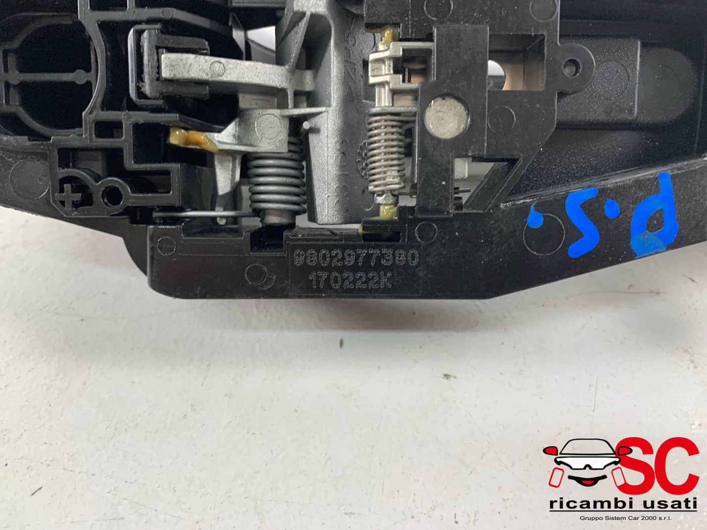 Maniglia Porta Posteriore Sinistra Opel Corsa F 9802977380 - 40020 Maniglia Porta Posteriore Sinistra Opel Corsa F 9802977380 - 40020