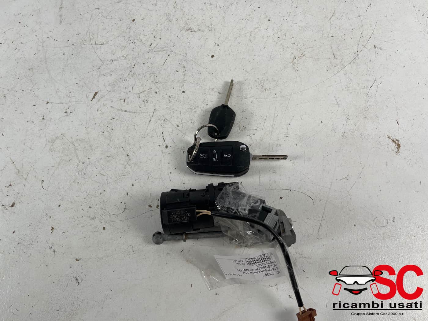 Blocchetto Accensione Opel Corsa F 1.2 Benzina 9673257480 9663123380 - 40039