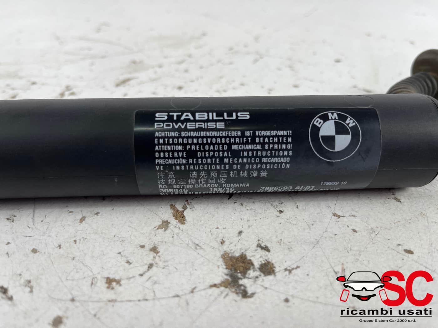 Molla A Gas Elettrica Portellone Bmw X1 F48 51247350837 - 40915 Molla A Gas Elettrica Portellone Bmw X1 F48 51247350837 - 40915