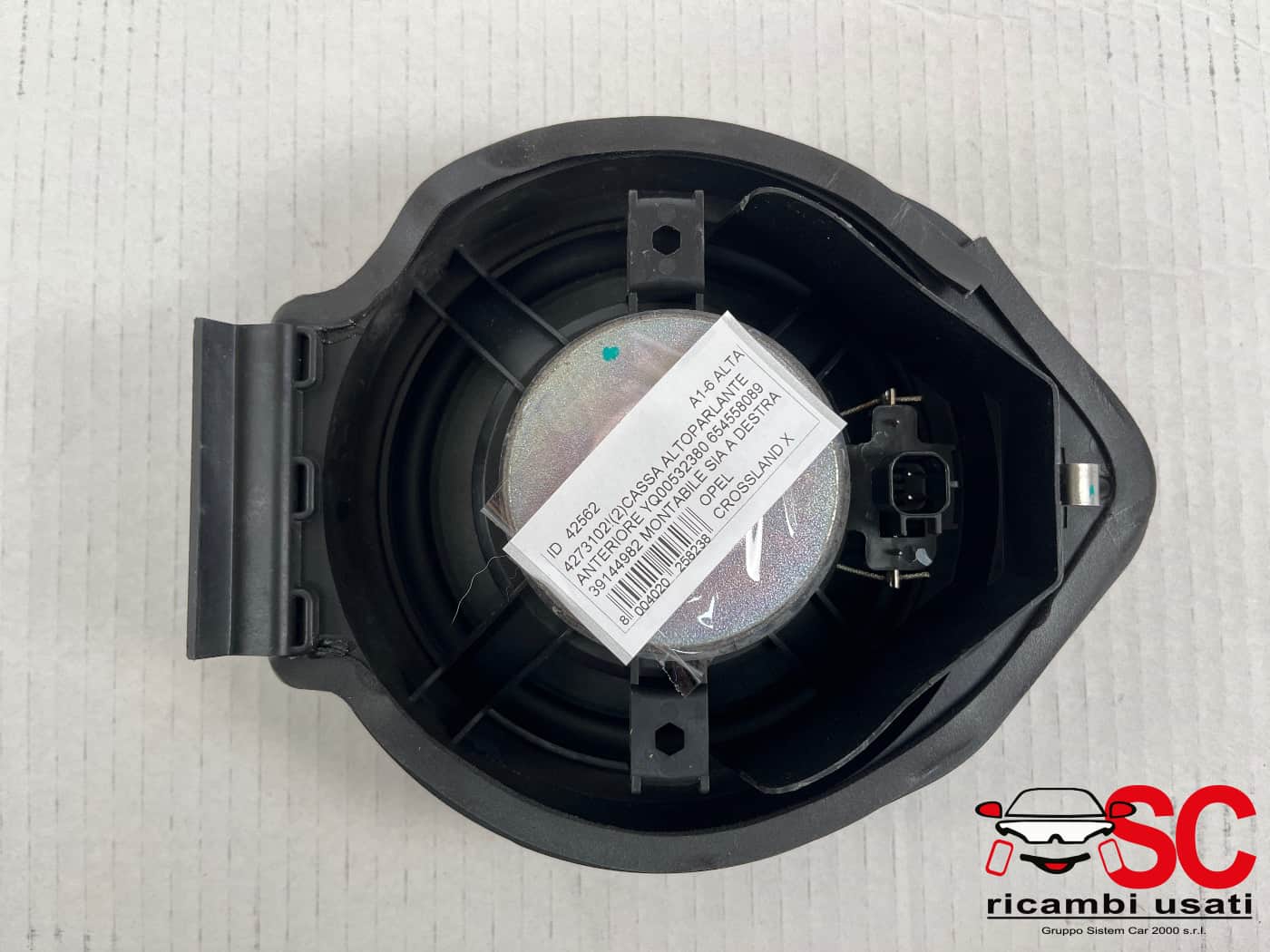 Cassa Altoparlante Anteriore Crossland X 654558089 39144982 YQ00532380 - 42562 Cassa Altoparlante Anteriore Crossland X 654558089 39144982 YQ00532380 - 42562