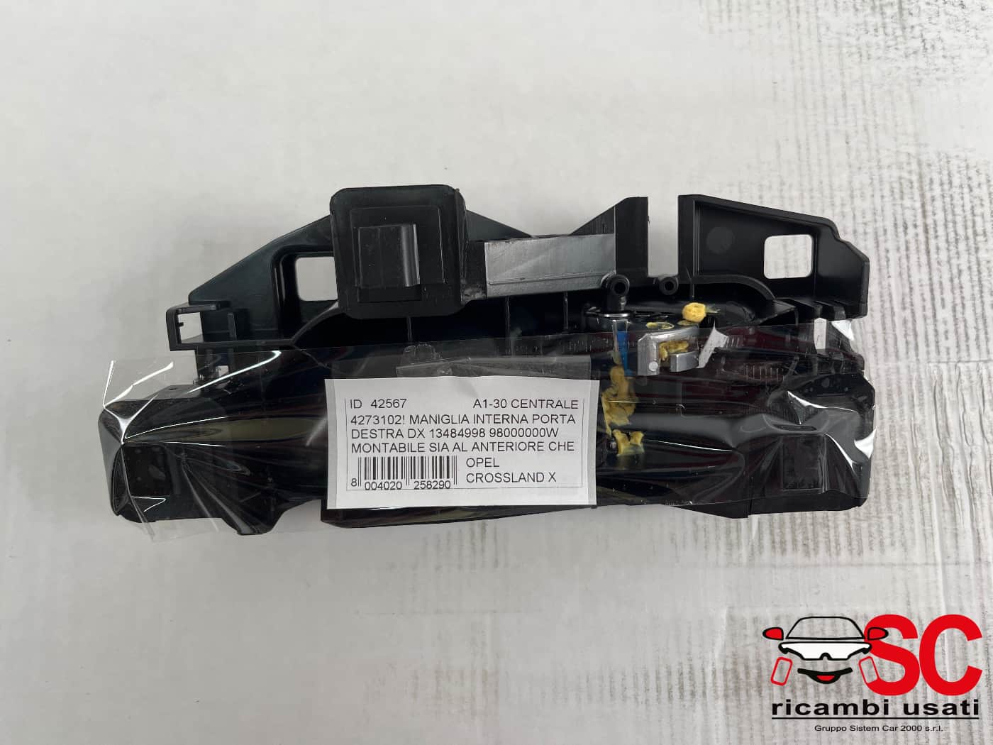 Maniglia Interna Destra Opel Crossland X 13484998 98000000W - 42567 Maniglia Interna Destra Opel Crossland X 13484998 98000000W - 42567