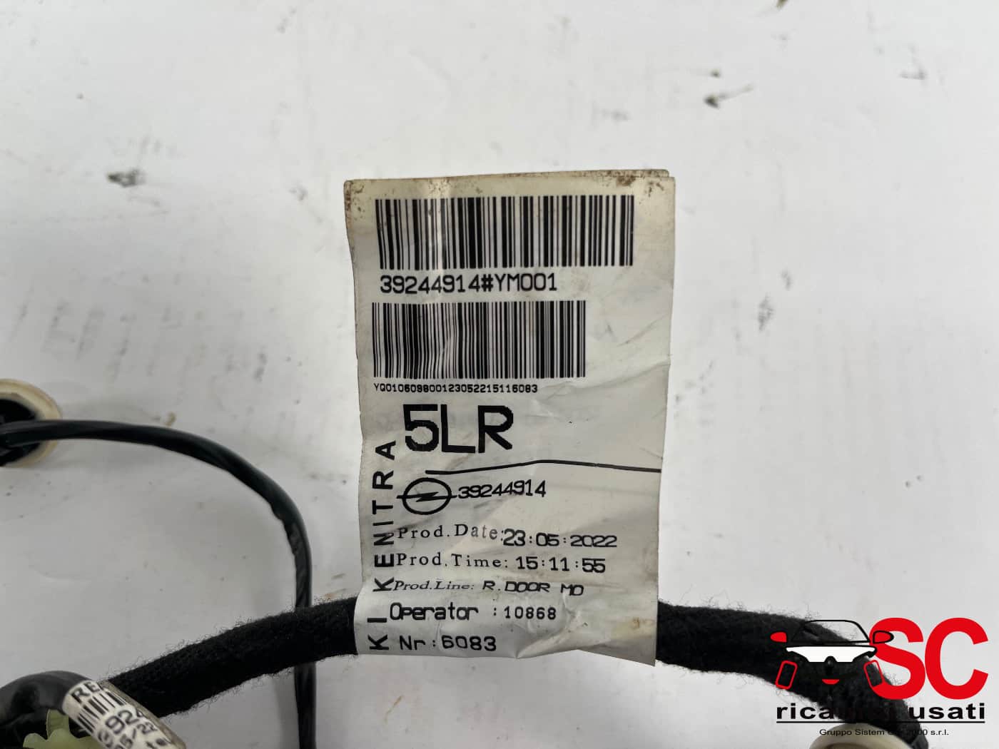 Cablaggio Impianto Porta Post Sx Opel Crossland X 39244914 YQ01060980 - 42588 Cablaggio Impianto Porta Post Sx Opel Crossland X 39244914 YQ01060980 - 42588