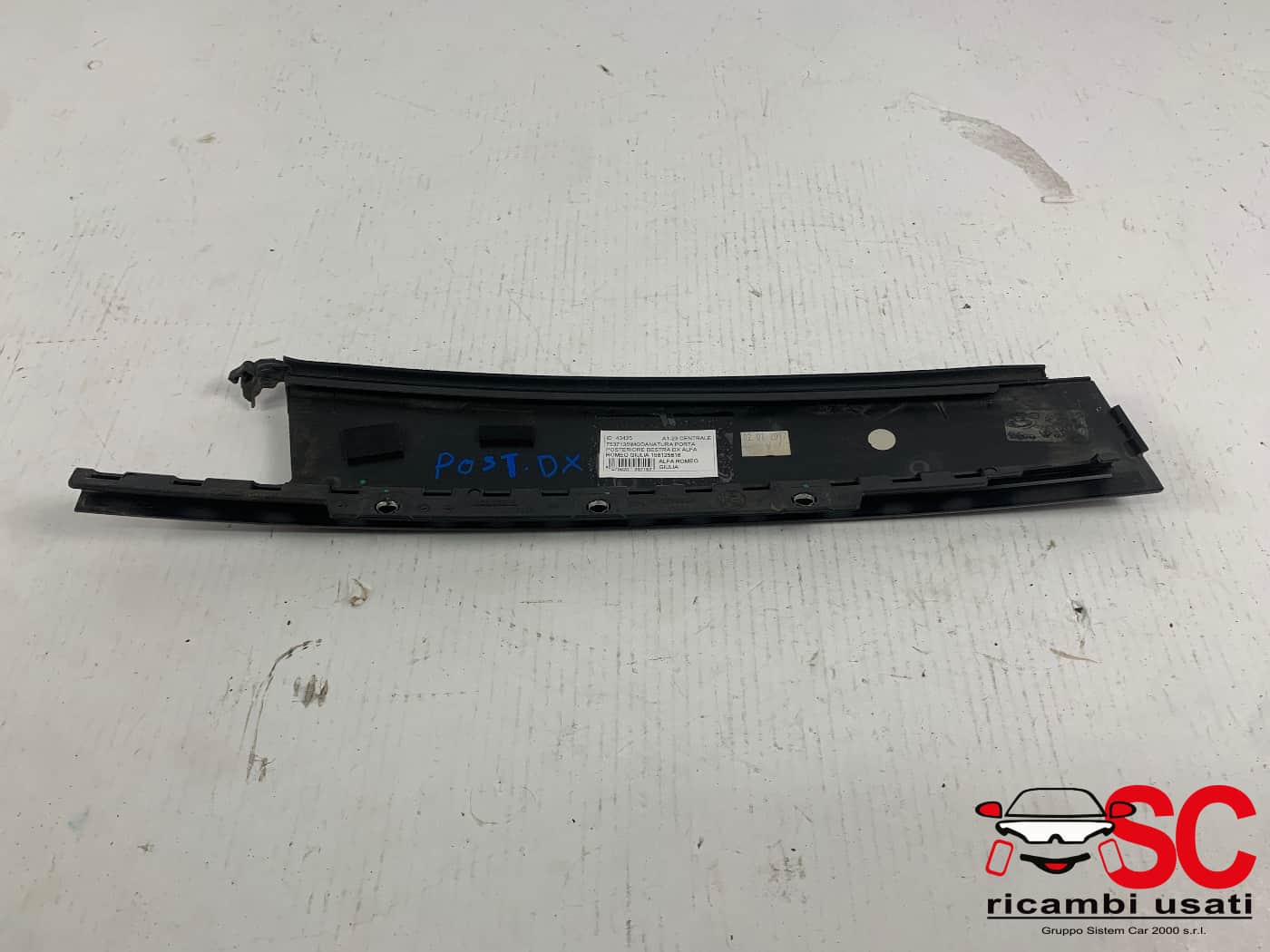 Modanatura Porta Posteriore Dx Alfa Romeo Giulia 156125816 - 43425 Modanatura Porta Posteriore Dx Alfa Romeo Giulia 156125816 - 43425