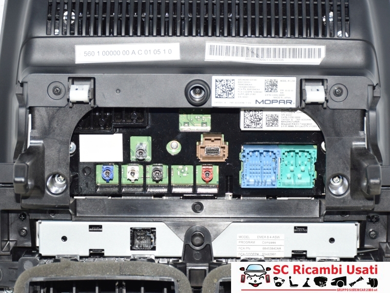 Autoradio 8.4 Pollici Jeep Compass Restyling 53482991 K68453840AA - N00038 Autoradio 8.4 Pollici Jeep Compass Restyling 53482991 K68453840AA - N00038