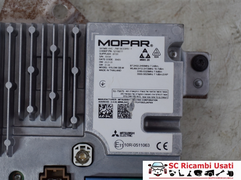 Autoradio Con Display 10 " Fiat Tipo 52159277 52140008 - N00048 Autoradio Con Display 10 " Fiat Tipo 52159277 52140008 - N00048