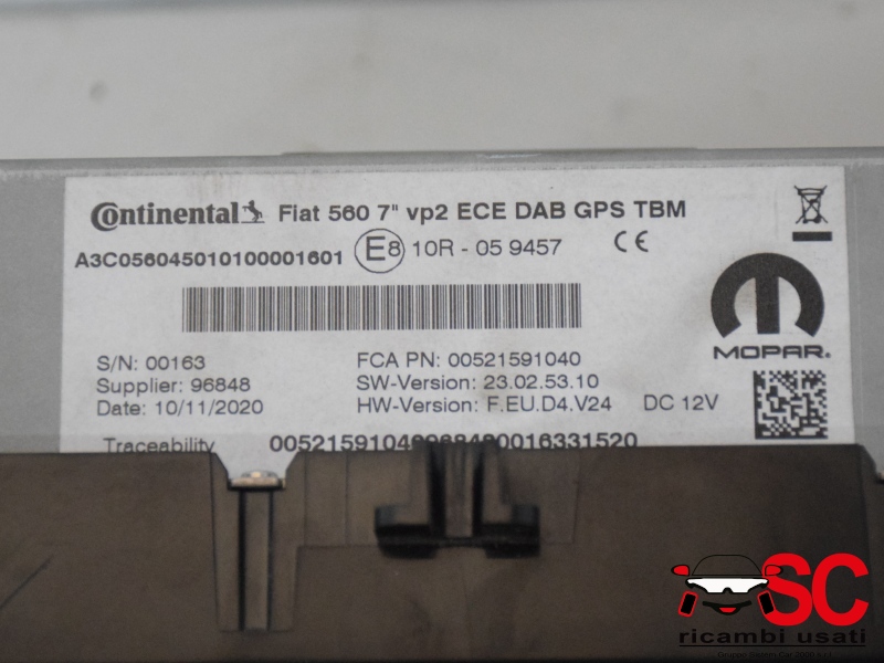 Autoradio 7 Pollici Jeep Compass 52159104 - N00053