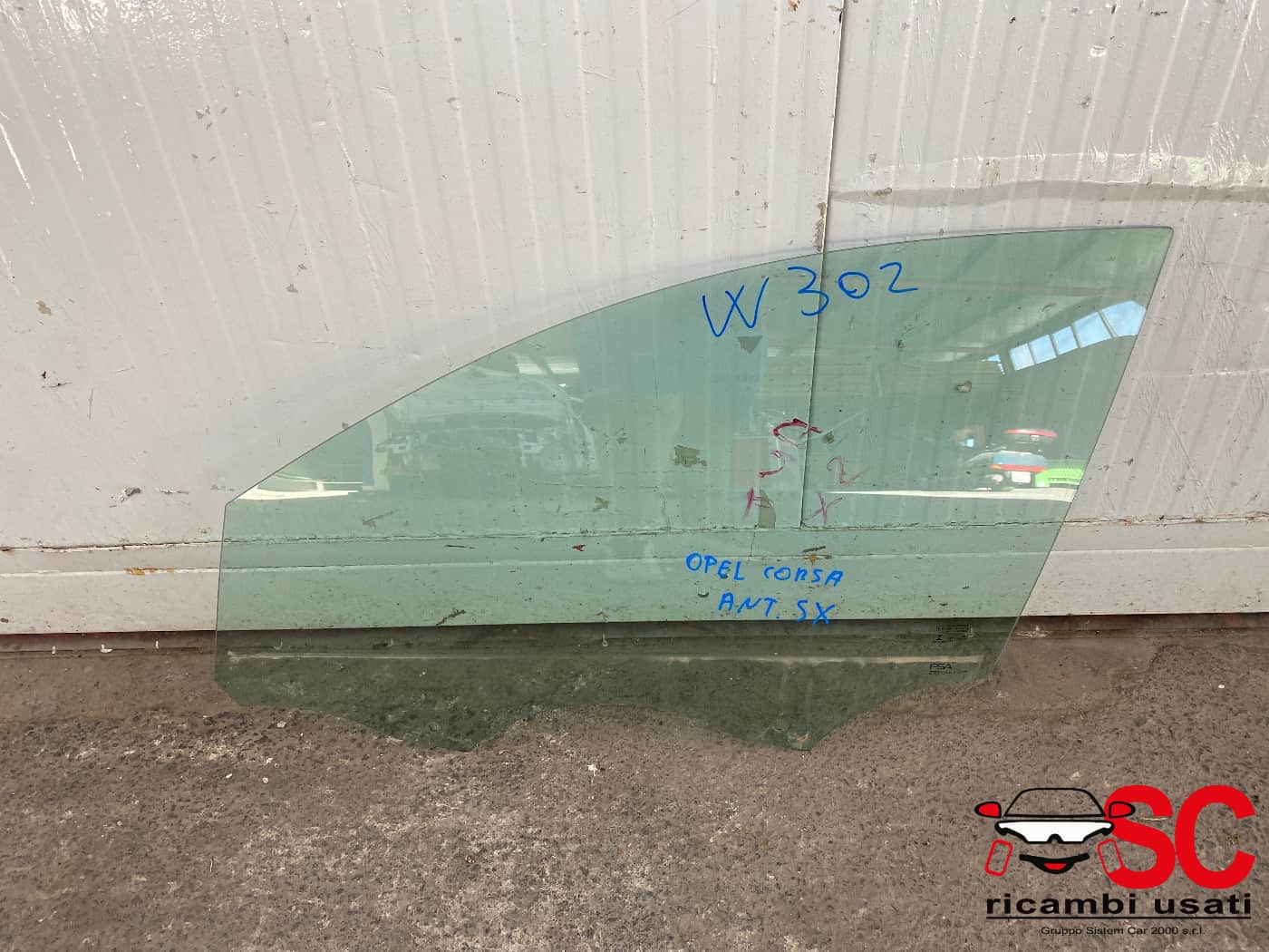 Vetro Scendente Anteriore Sinistro Opel Corsa F  - W00302