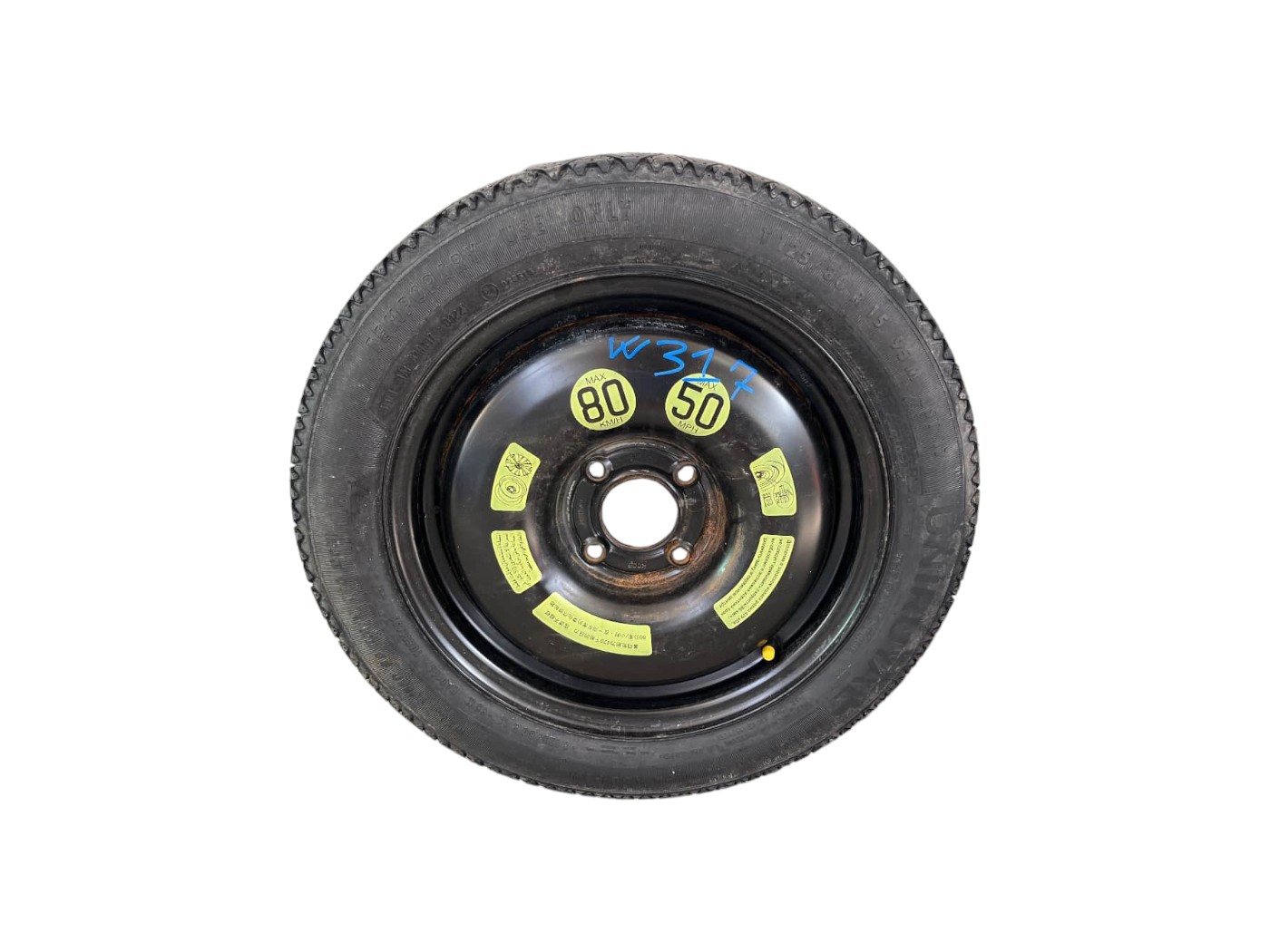 Ruota Di Scorta Opel Corsa F R15  - W00317