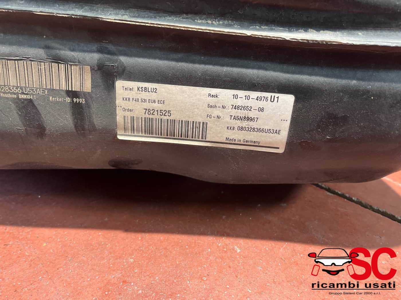 Serbatoio Carburante Benzina Bmw X1 F4 748265208 7482652 - W00560 Serbatoio Carburante Benzina Bmw X1 F4 748265208 7482652 - W00560