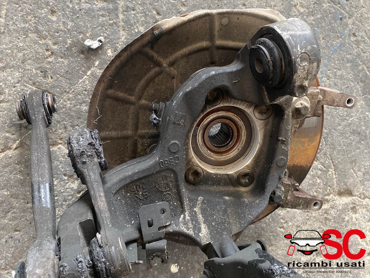 Mozzo Posteriore Sinistro Alfa Romeo Giulia 50543985 50540517 - W00847