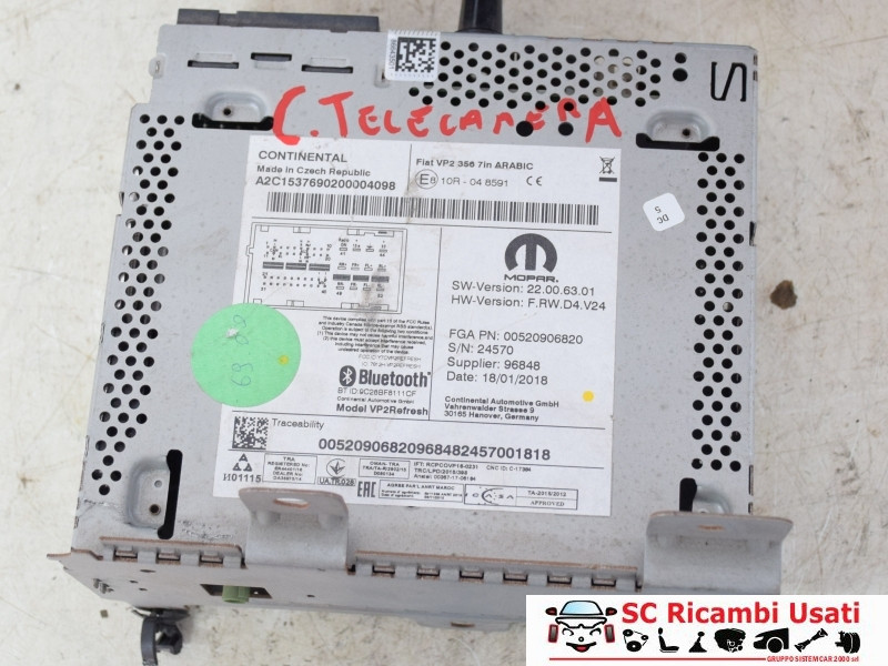 AUTORADIO FIAT Tipo Serie (357) Berlina 52090682 (16>20)