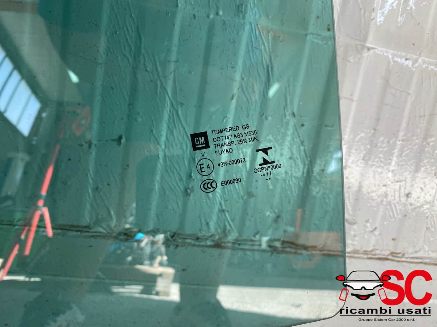 VETRO SCENDENTE POSTERIORE SINISTRO OPEL Crossland Serie (X) 13457752 (17>)