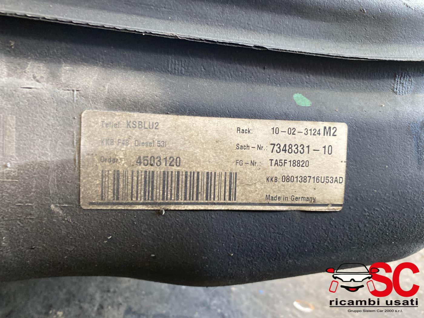 SERBATOIO CARBURANTE BMW X1 Serie (F48) 7348331 diesel (15>)