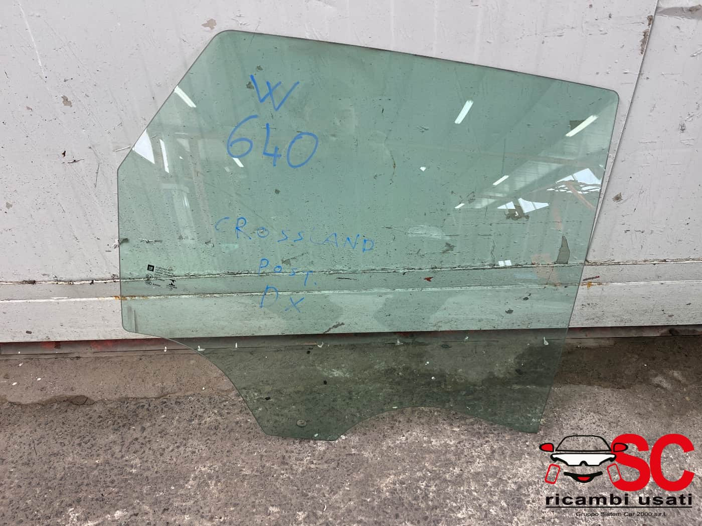 VETRO SCENDENTE POSTERIORE DESTRO OPEL Crossland Serie (X) 13457751 (17>)