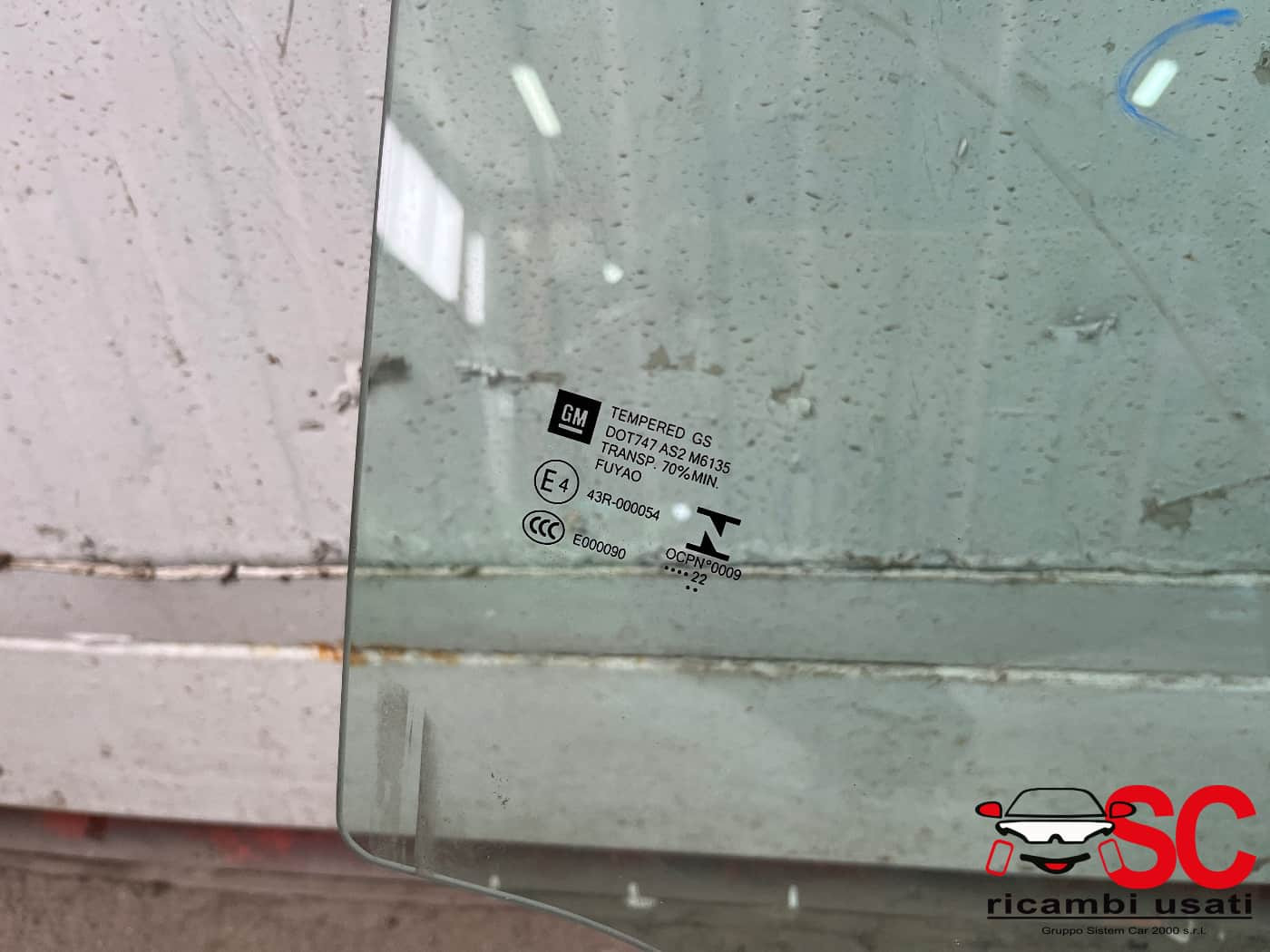 VETRO SCENDENTE POSTERIORE DESTRO OPEL Crossland Serie (X) 13457751 (17>)