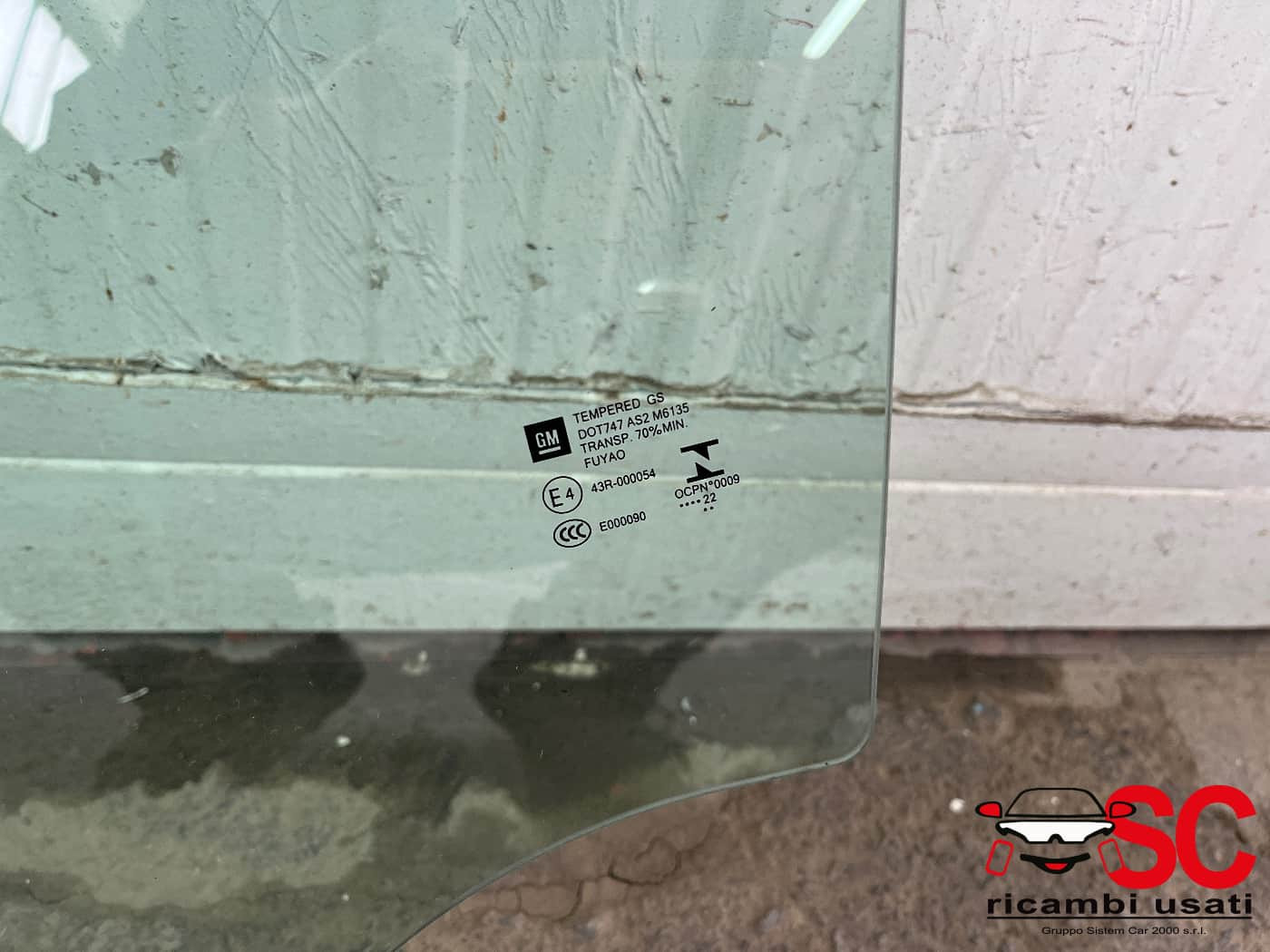 VETRO SCENDENTE POSTERIORE SINISTRO OPEL Crossland Serie (X) 13457750 (17>)