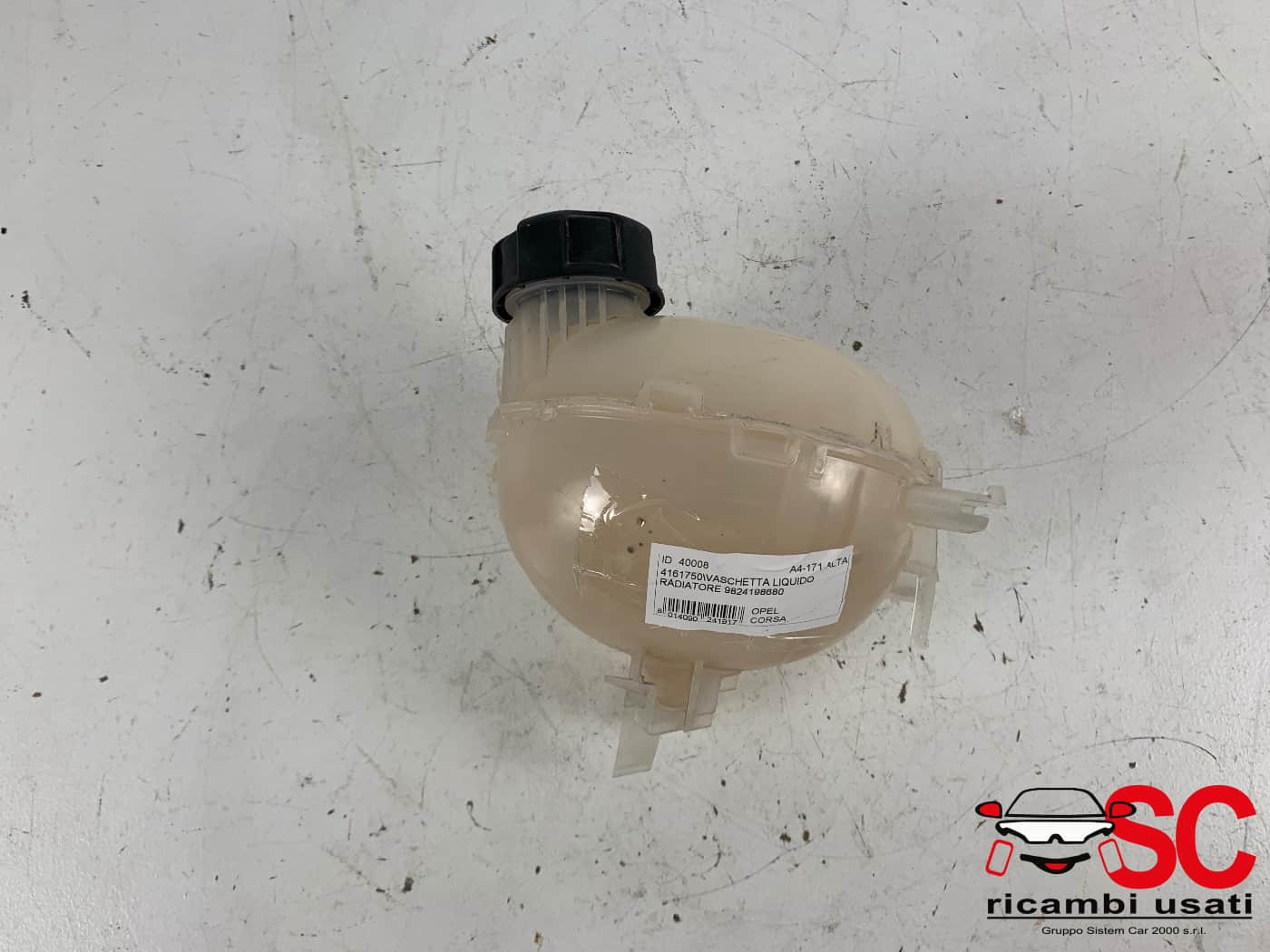 9824198680 9824198680 VASCHETTA LIQUIDO RADIATORE OPEL Corsa F Serie diesel