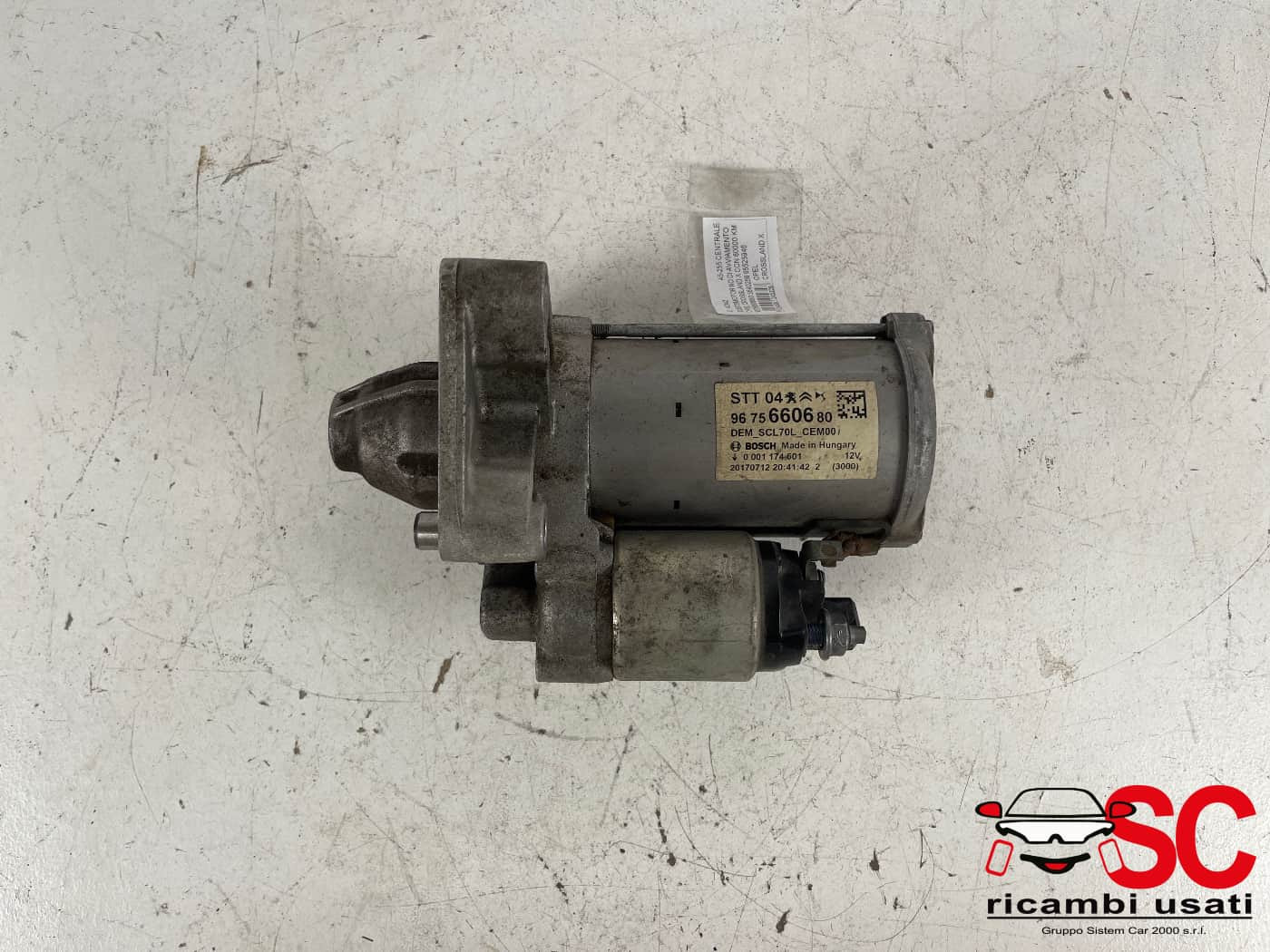 9675660680 MOTORINO AVVIAMENTO OPEL Crossland Serie (X) diesel