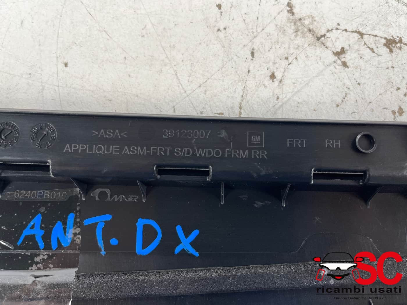 MODANATURA PORTA ANT DX OPEL Crossland Serie (X) 39123007 (17>)