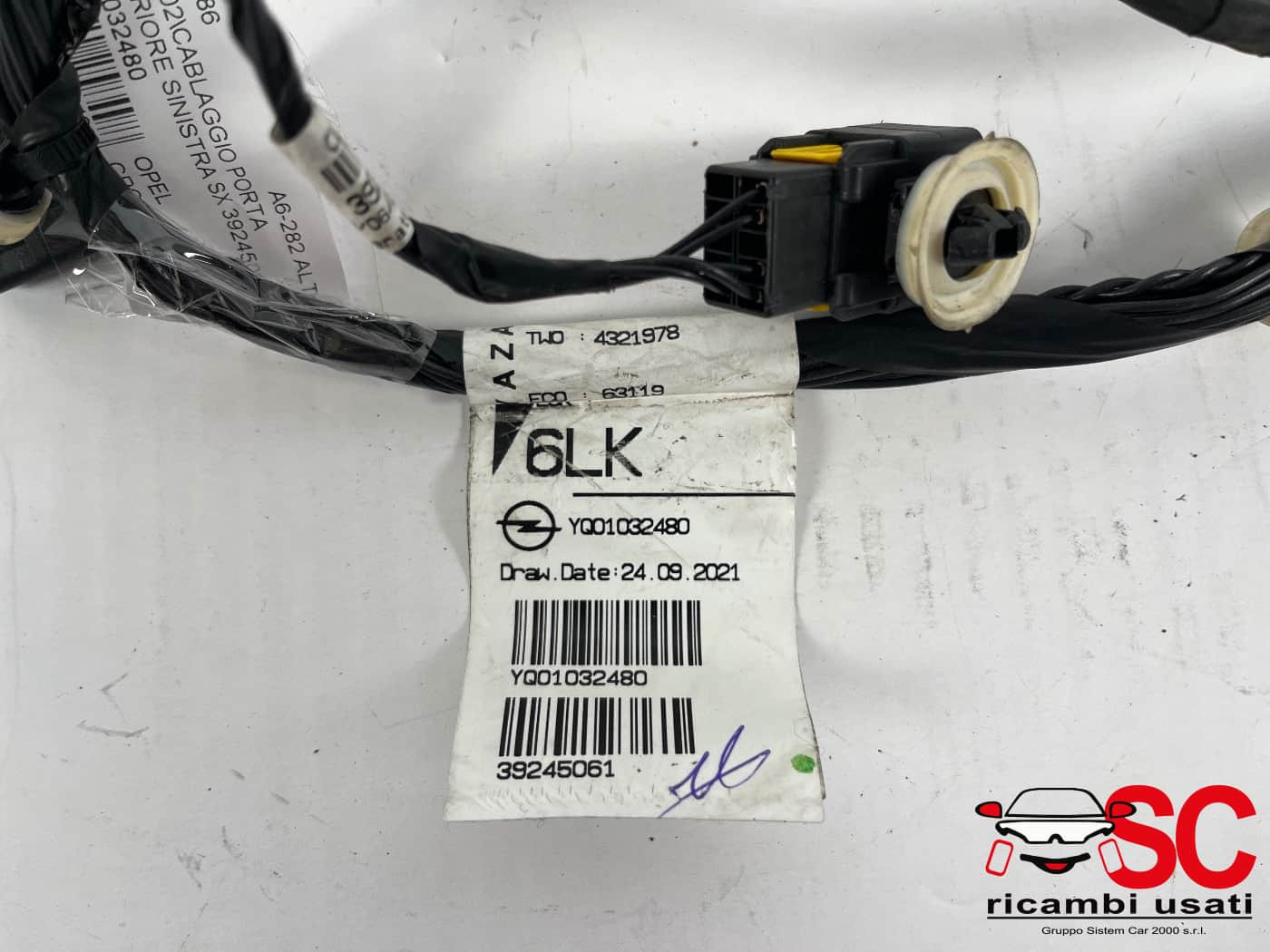 39245061 39245061 CABLAGGIO OPEL Crossland Serie (X) diesel