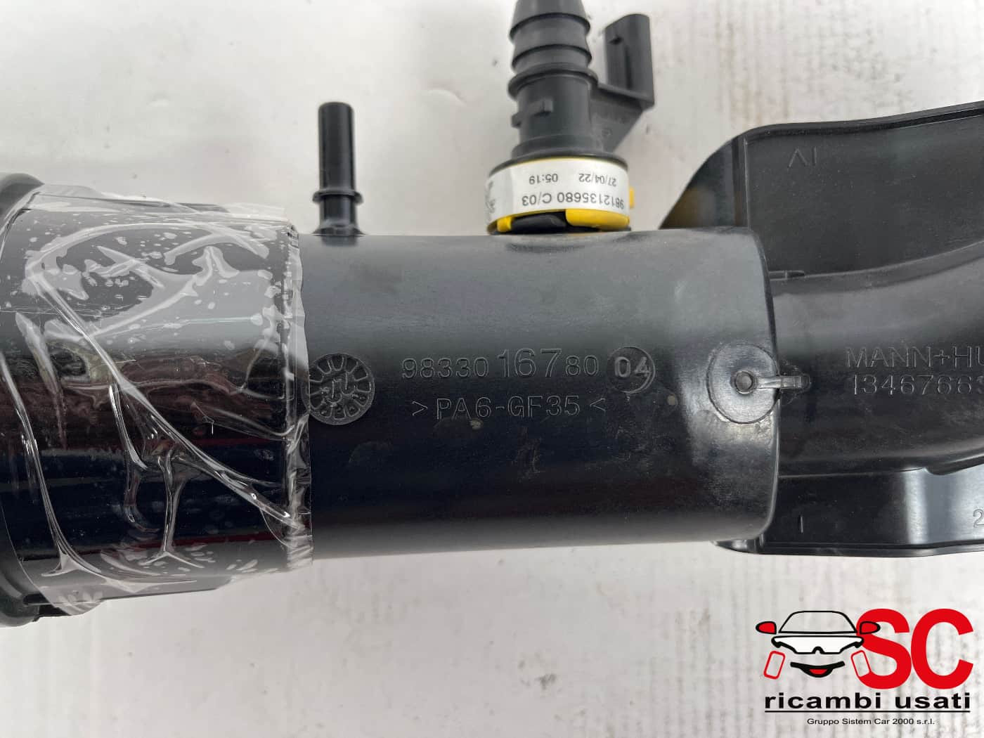 9833016780 TUBO ASPIRAZIONE FILTRO ARIA OPEL Crossland Serie (X) diesel