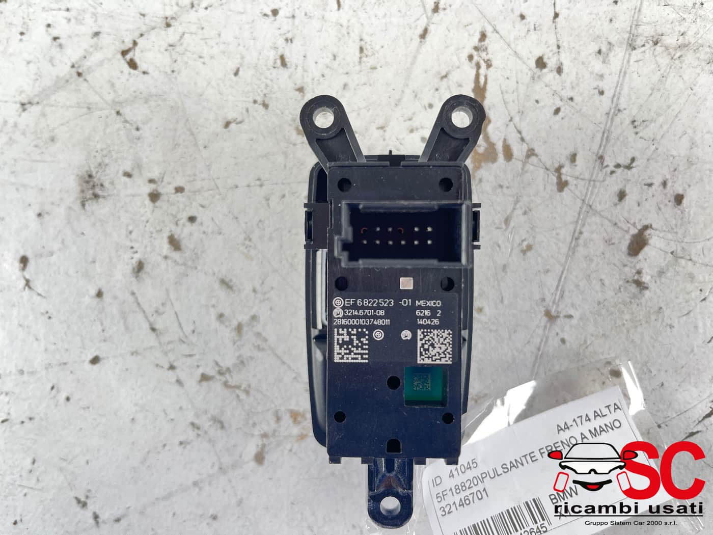 Pulsante Interruttore Freno A Mano Bmw X1 F48 32146701 - 41045 Pulsante Interruttore Freno A Mano Bmw X1 F48 32146701 - 41045