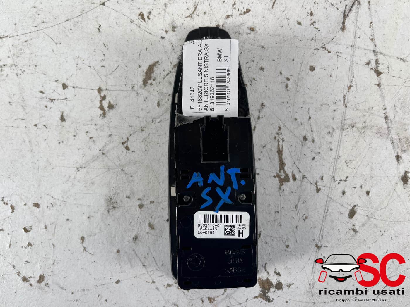 Pulsantiera Alzavetro Anteriore Sx Bmw X1 F48 61319362116 - 41047 Pulsantiera Alzavetro Anteriore Sx Bmw X1 F48 61319362116 - 41047