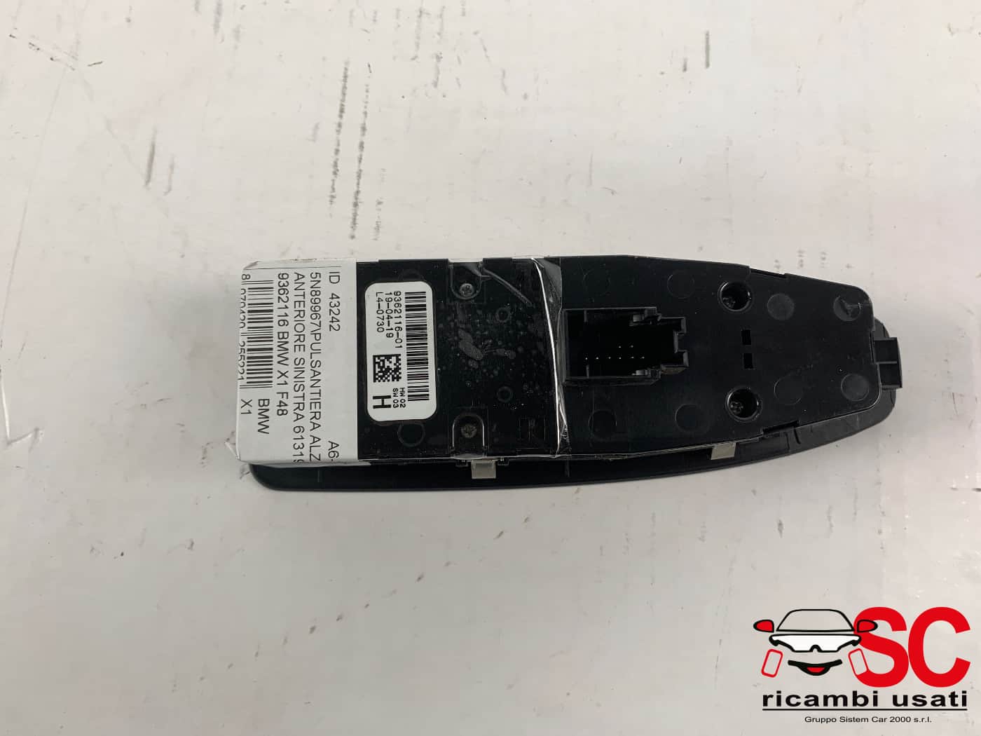 Pulsantiera Alzavetro Anteriore Sx Bmw X1 F48 61319362116 9362116 - 43242 Pulsantiera Alzavetro Anteriore Sx Bmw X1 F48 61319362116 9362116 - 43242