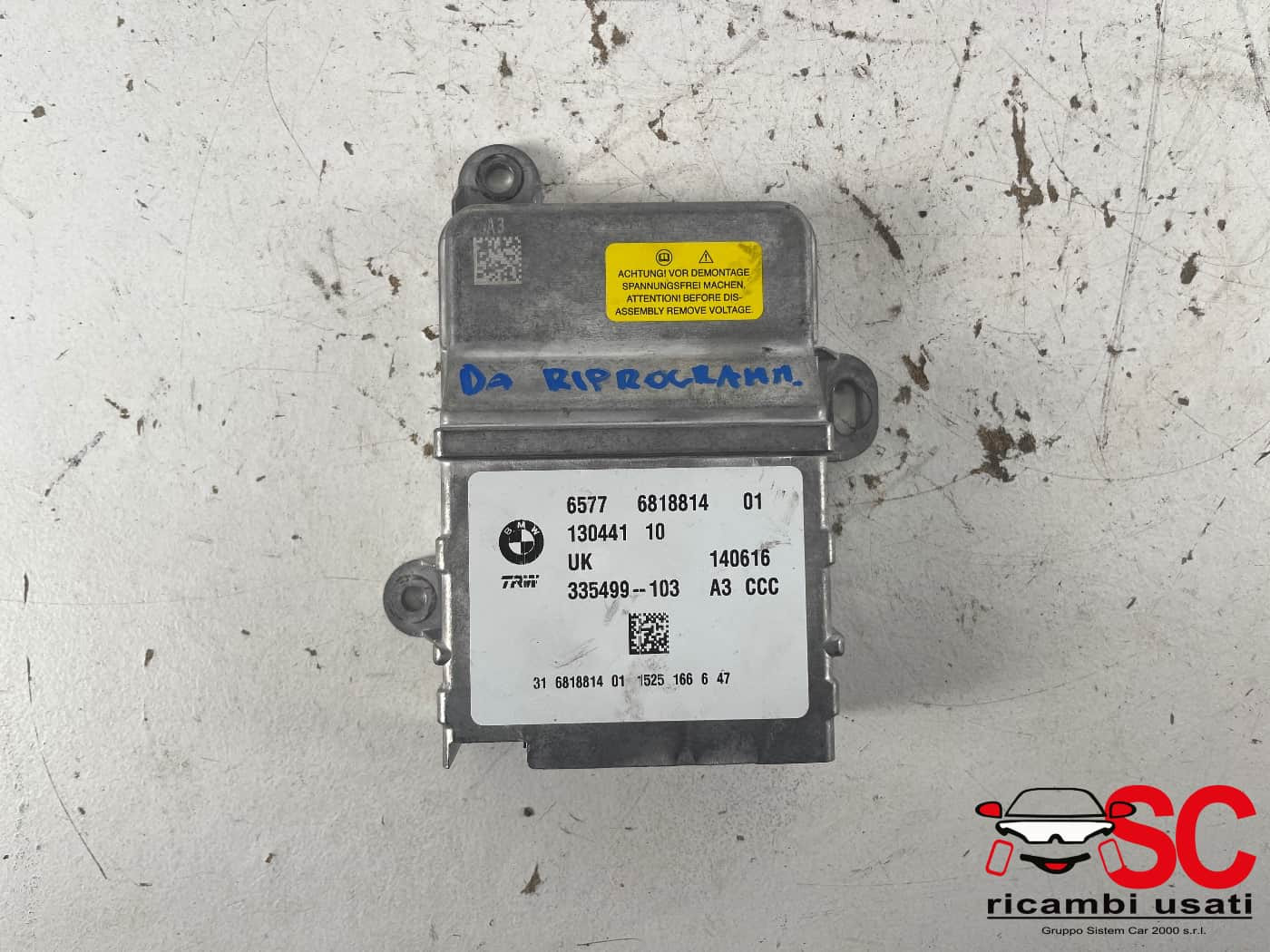 CENTRALINA AIRBAG BMW X1 Serie (F48) 65776818814 (15>)