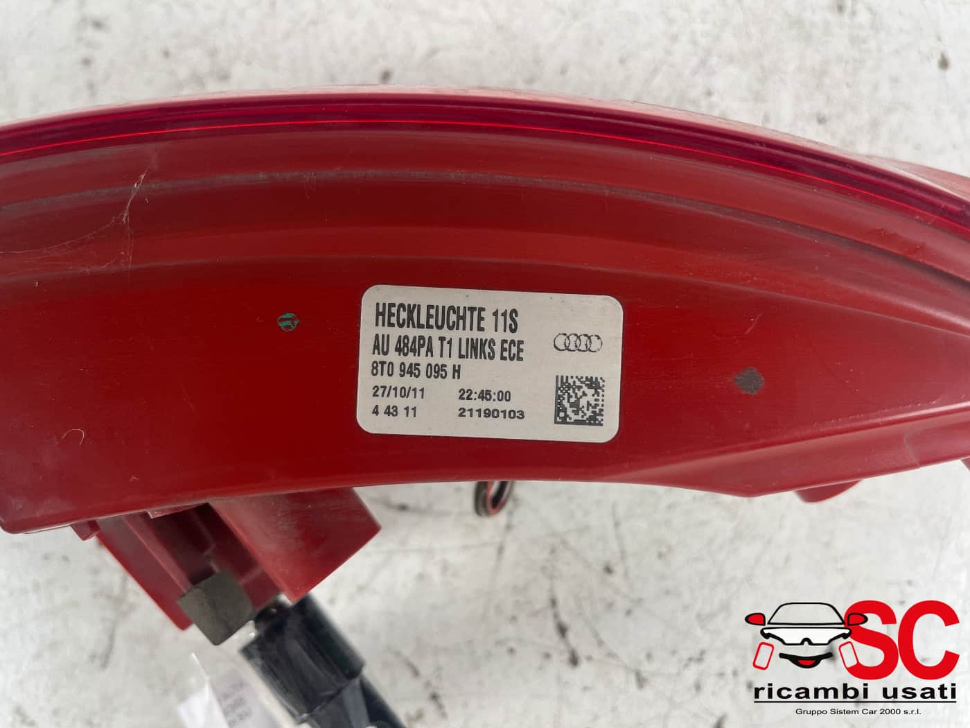 Fanale Stop Posteriore Sinistro Audi A5 Coupe 8T0945095H - 40654