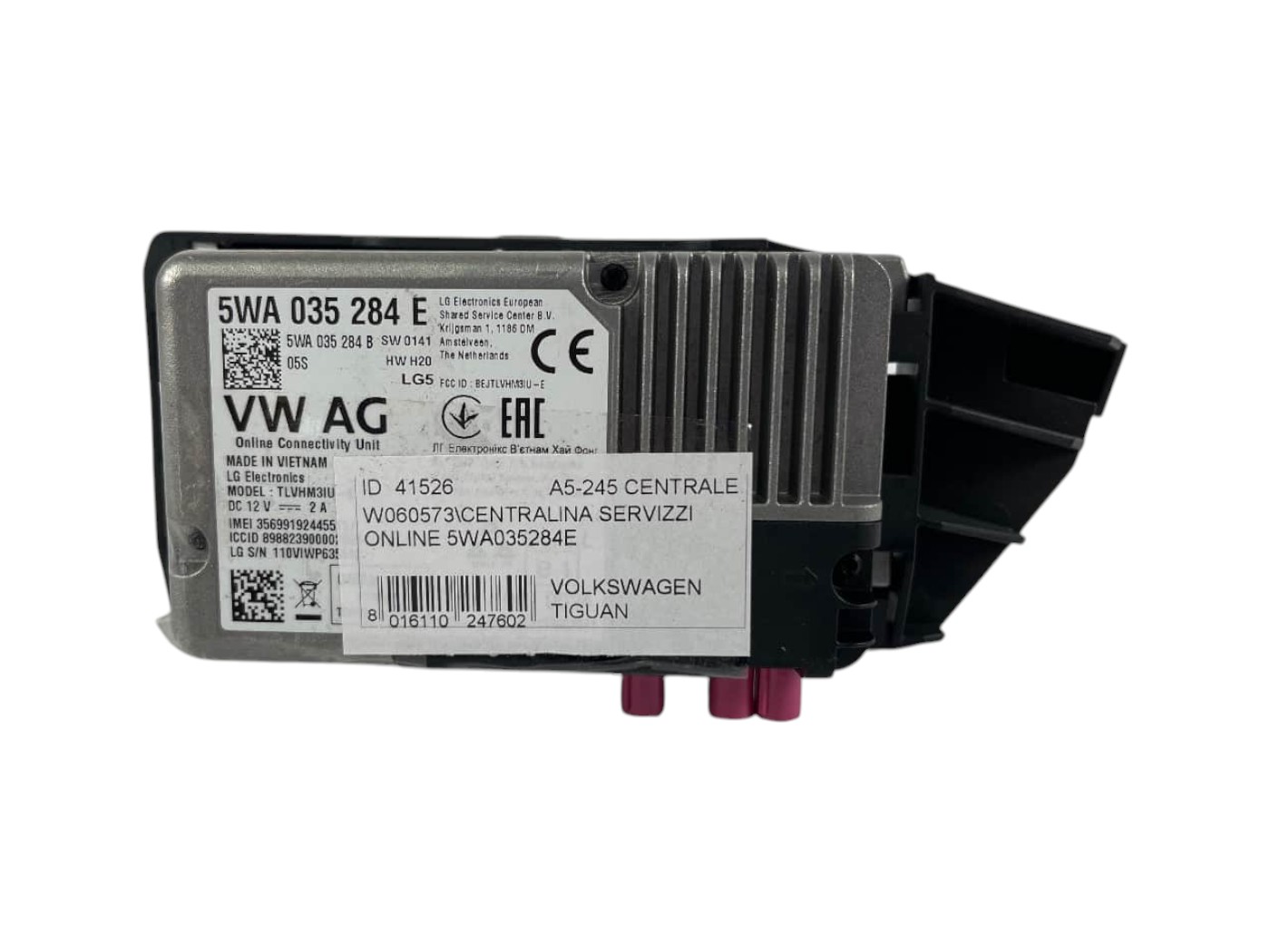Centralina Servizi Online Volkswagen Tiguan 5WA035284E - 41526 Centralina Servizi Online Volkswagen Tiguan 5WA035284E - 41526