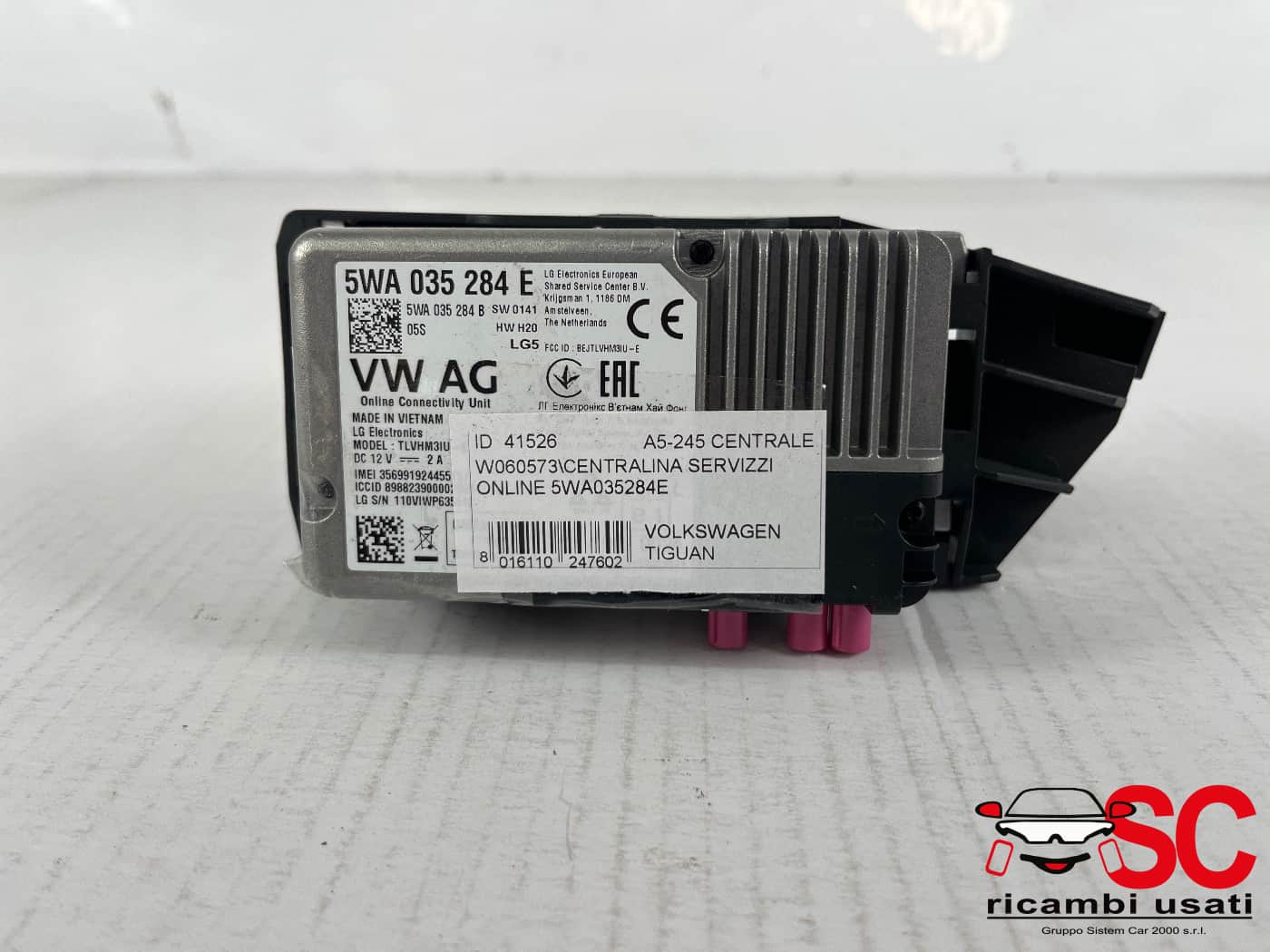 Centralina Servizi Online Volkswagen Tiguan 5WA035284E - 41526 Centralina Servizi Online Volkswagen Tiguan 5WA035284E - 41526