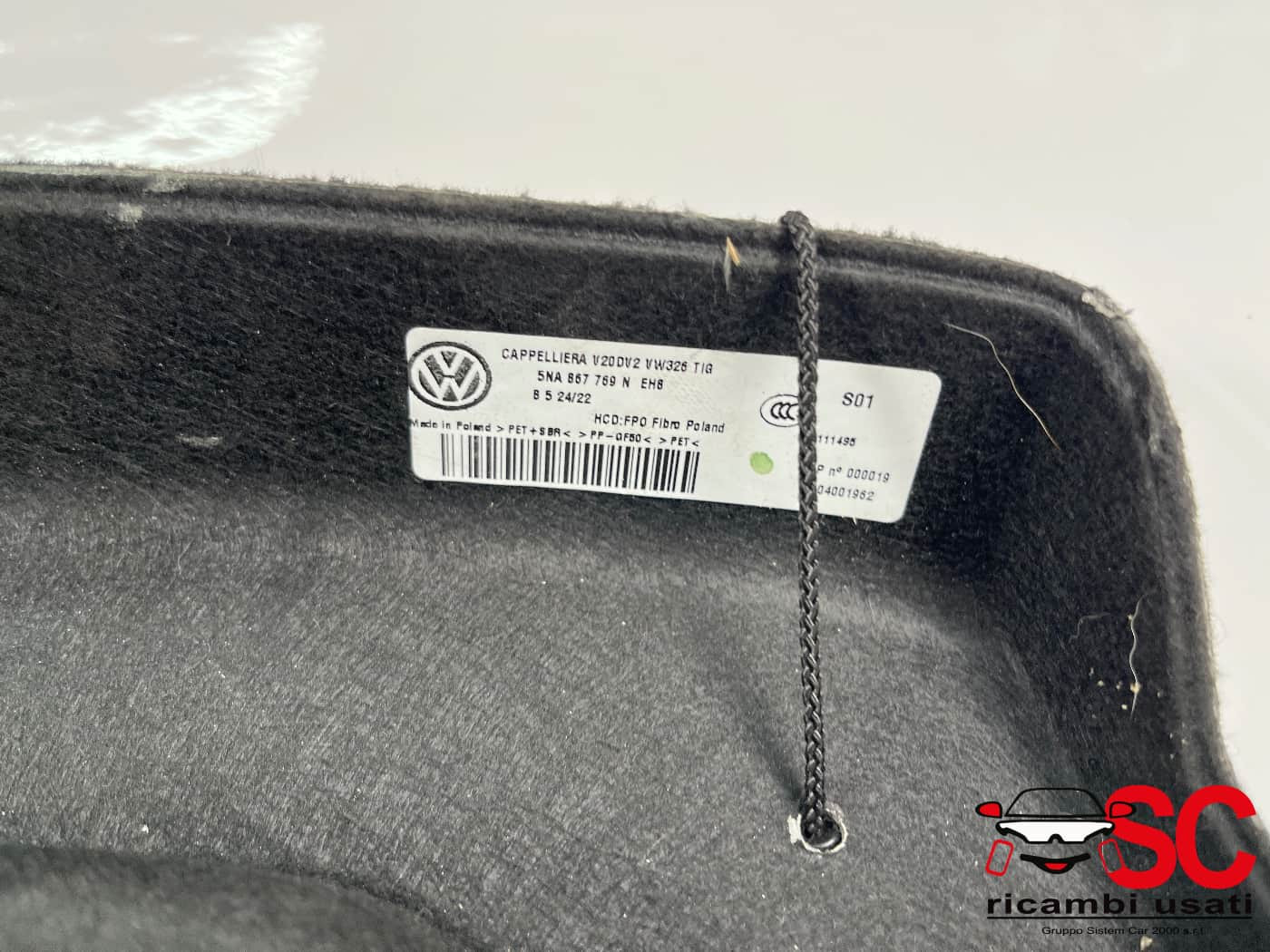 CAPPELLIERA POSTERIORE VOLKSWAGEN Tiguan Restyling Serie 5NA867769N (20>)