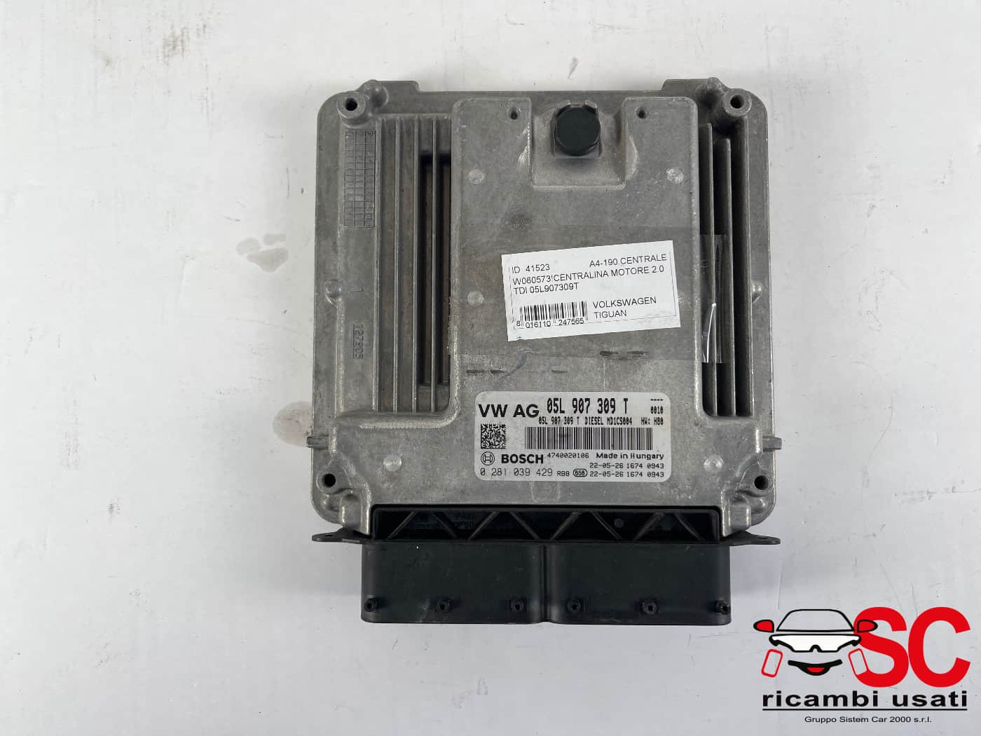 05L907309T 05L907309T CENTRALINA MOTORE VOLKSWAGEN Tiguan Restyling Serie diesel