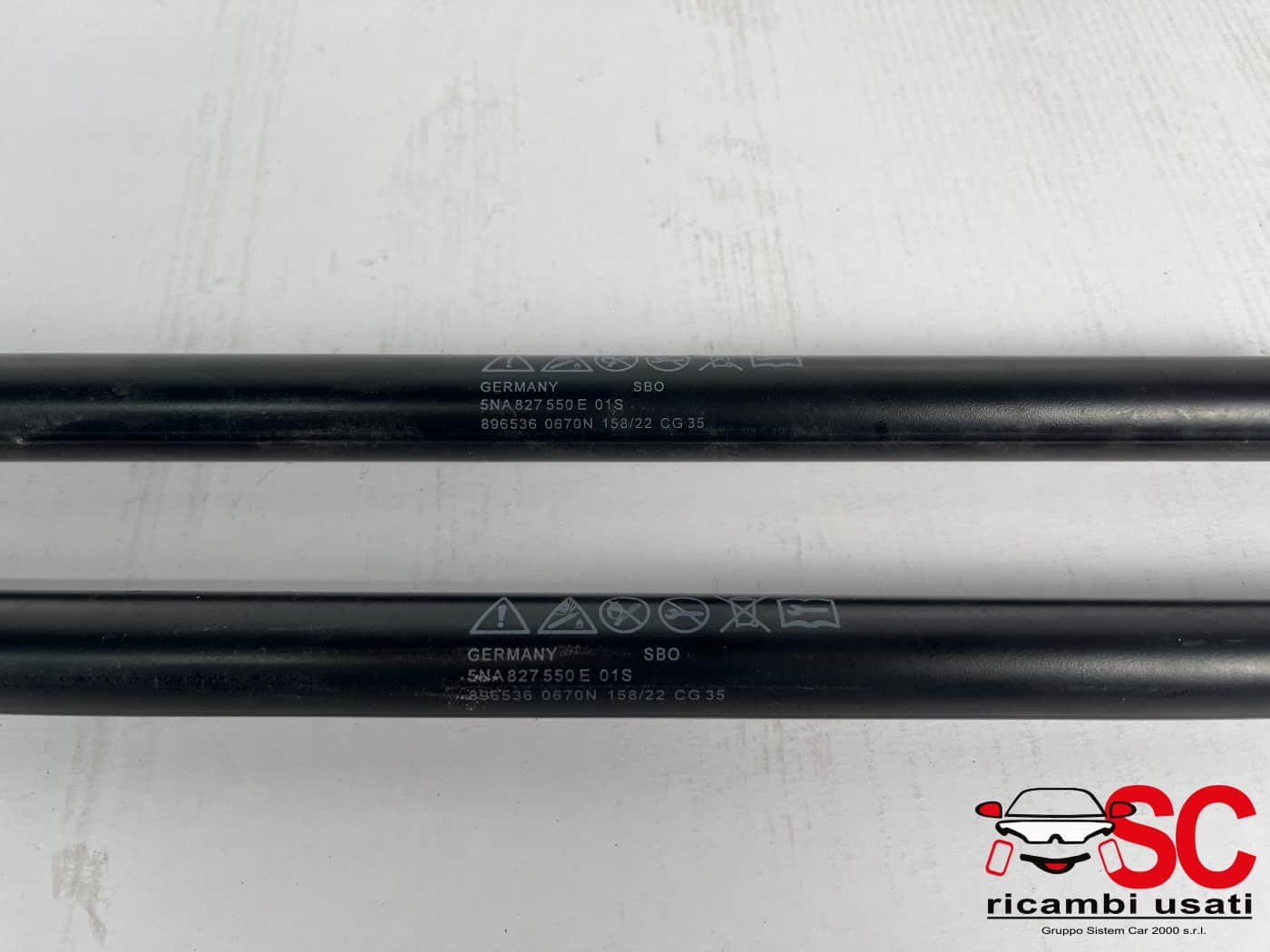 PISTONCINI COFANO POST. VOLKSWAGEN Tiguan Restyling Serie 5NA827550E (20>)