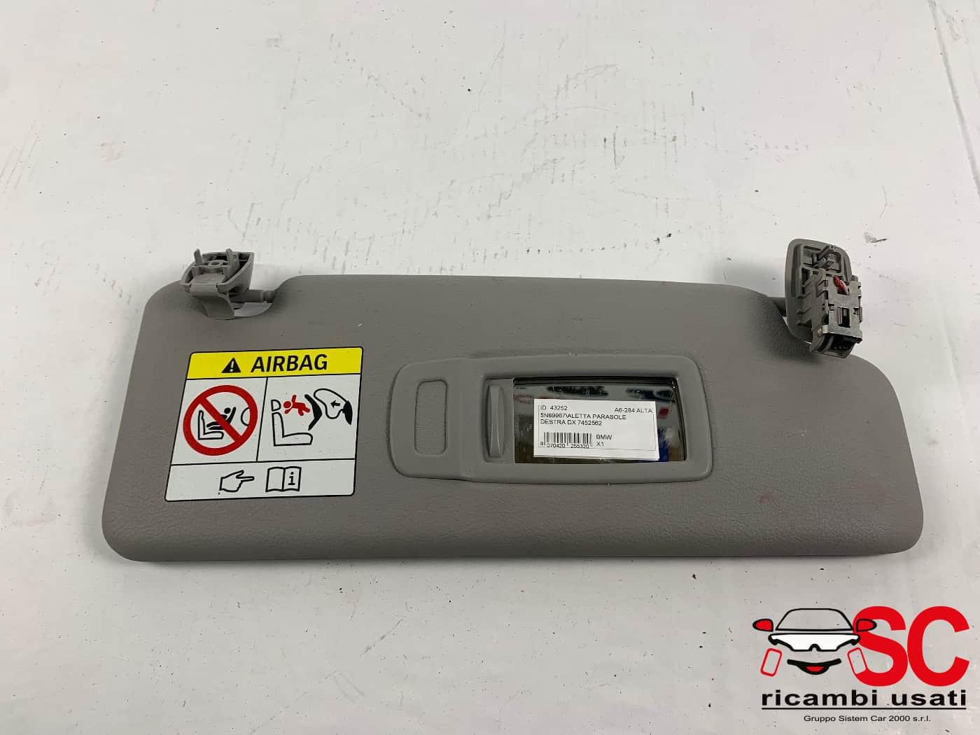 PARASOLE ALETTA LATO PASSEGGERO BMW X1 Serie (F48) 7452562 (15>)