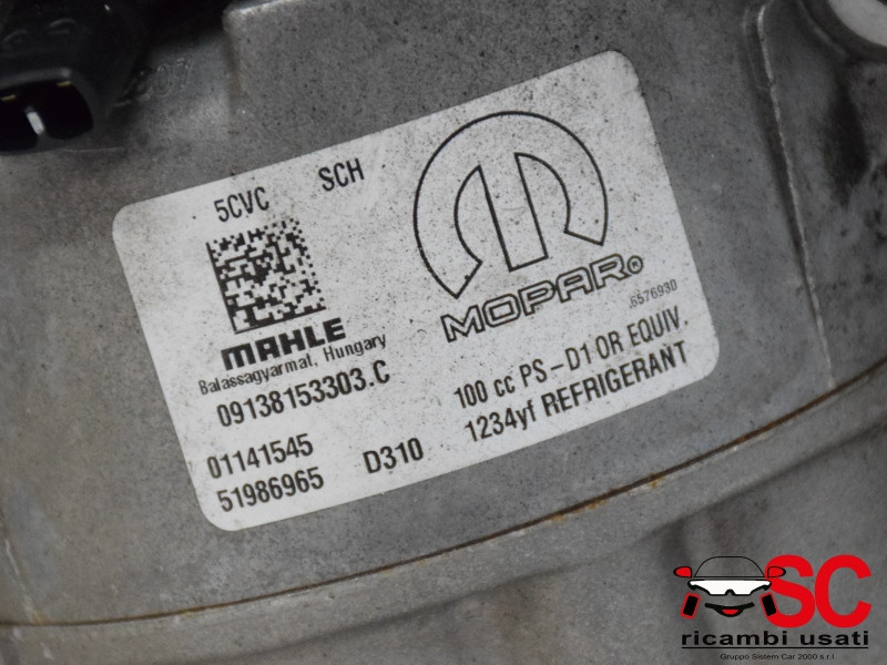 51986965 51986965 COMPRESSORE ARIA CONDIZIONATA FIAT 500 L Serie (351_352) benzina