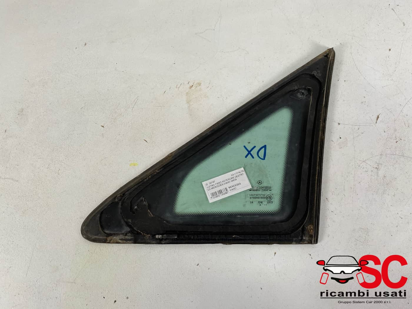 VETRO FISSO LATERALE DESTRO MERCEDES Viano 1° Serie A6396730305 (03>)