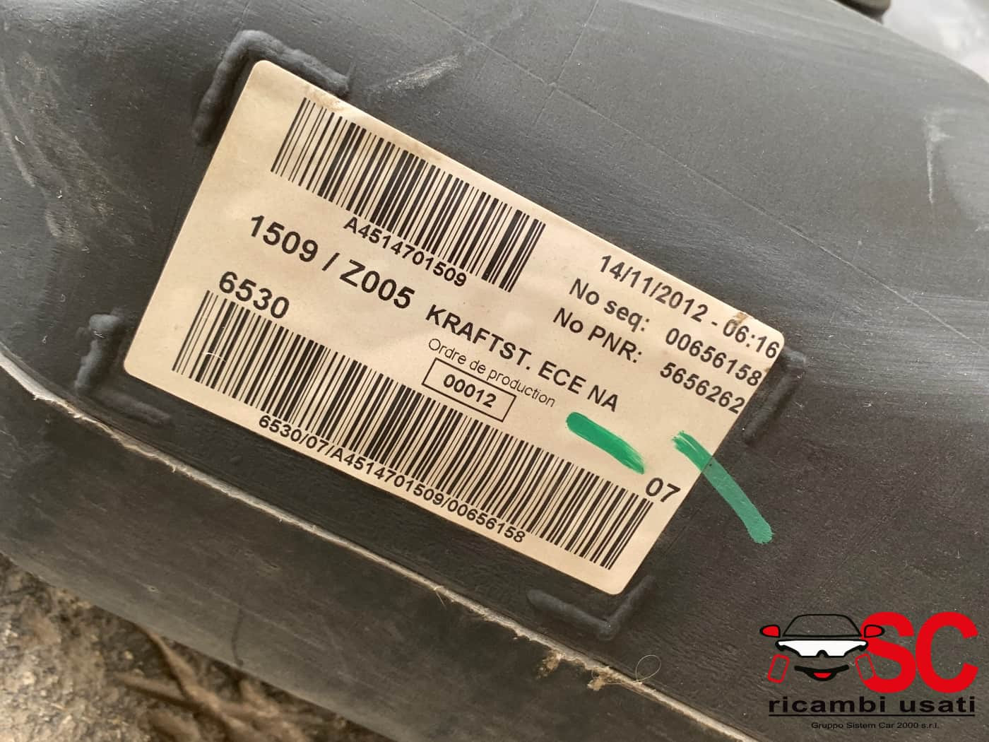 A4514701509 A4514701509 SERBATOIO CARBURANTE SMART Fortwo Coupé (W451) diesel