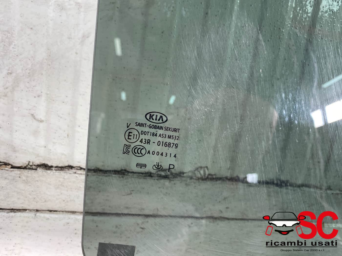 VETRO SCENDENTE POSTERIORE DESTRO KIA Niro Serie (16>)