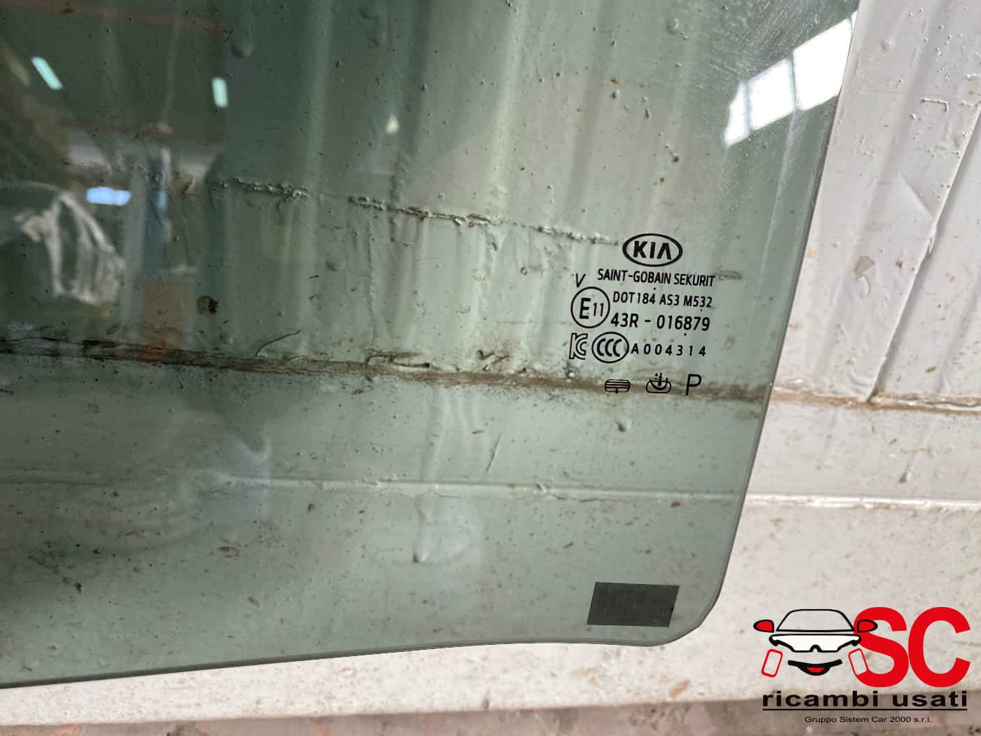 VETRO SCENDENTE POSTERIORE SINISTRO KIA Niro Serie (16>)
