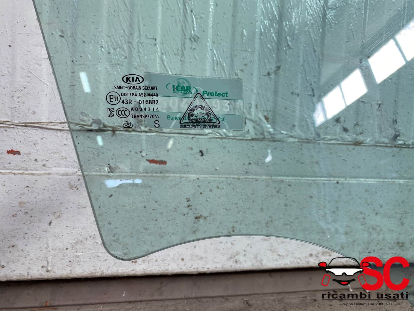 VETRO SCENDENTE ANTERIORE DESTRO KIA Niro Serie (16>)