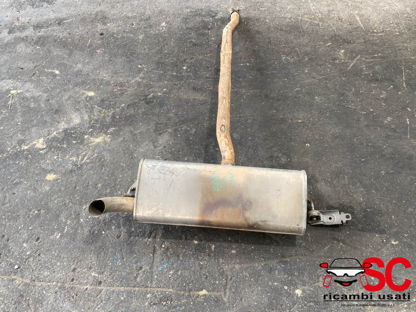 MARMITTA COMPLETA DI TERMINALE SCARICO FIAT 500 X Serie 51938160 (15>)