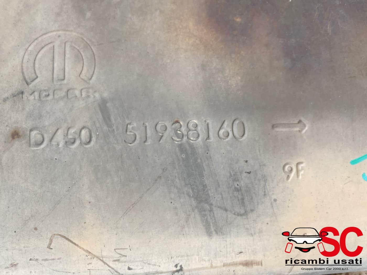 MARMITTA COMPLETA DI TERMINALE SCARICO FIAT 500 X Serie 51938160 (15>)